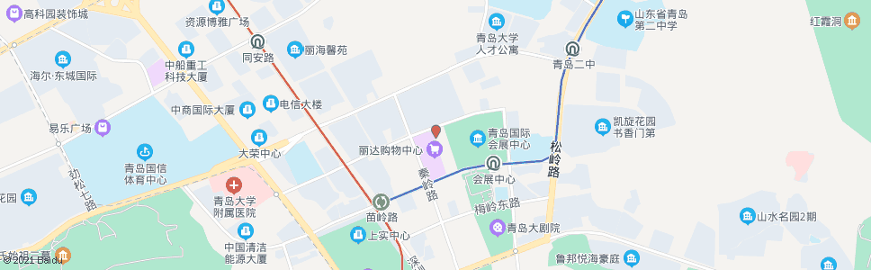 青岛啤酒城东门_公交站地图_青岛公交_妙搜公交查询2024