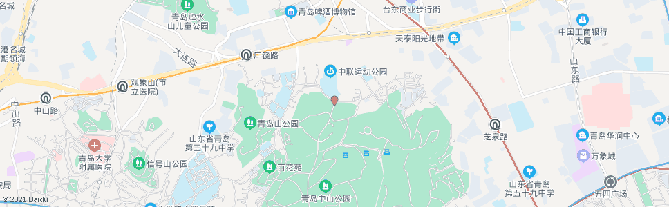 青岛动物园(北门)_公交站地图_青岛公交_妙搜公交查询2024