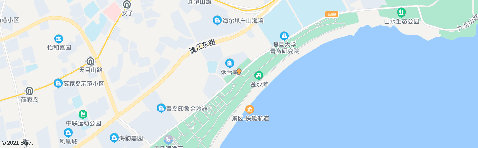 青岛烟台前_公交站地图_青岛公交_妙搜公交查询2024