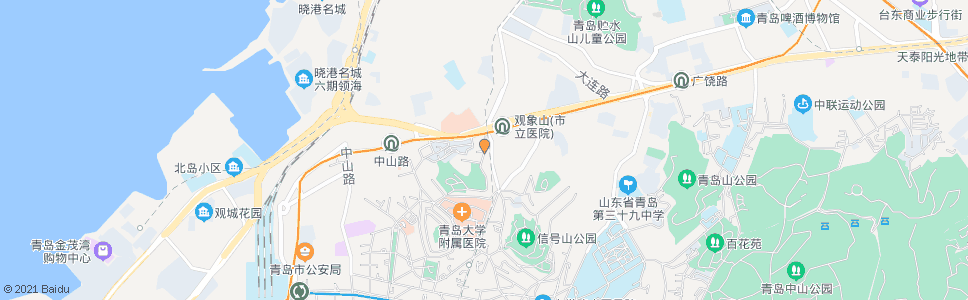 青岛观象路_公交站地图_青岛公交_妙搜公交查询2024