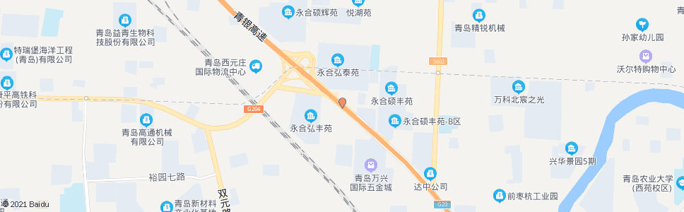 青岛西元新城_公交站地图_青岛公交_妙搜公交查询2024
