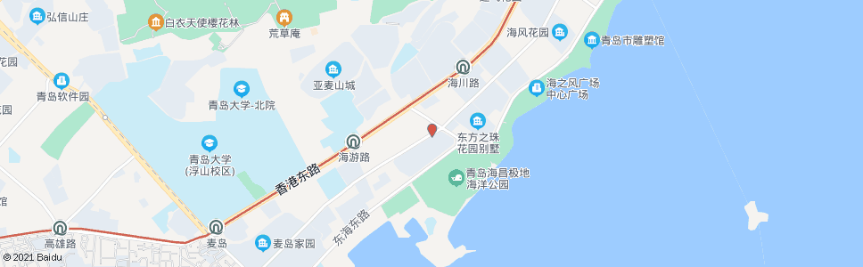 青岛海口路海江路_公交站地图_青岛公交_妙搜公交查询2024