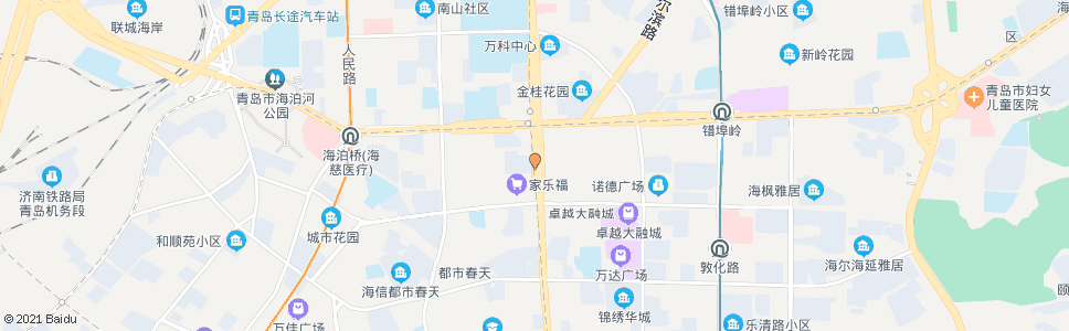 青岛鞍山路_公交站地图_青岛公交_妙搜公交查询2024