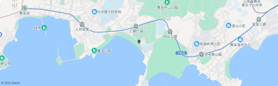 青岛南海路_公交站地图_青岛公交_妙搜公交查询2024