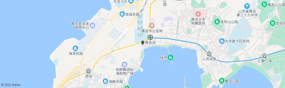 青岛火车站旅游汽车站_公交站地图_青岛公交_妙搜公交查询2024