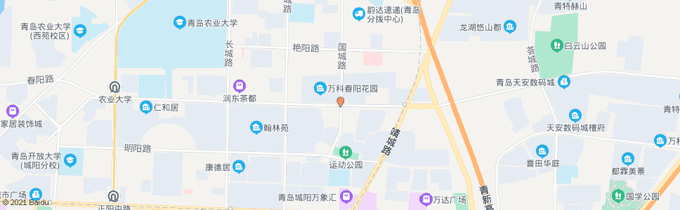 青岛国城路_公交站地图_青岛公交_妙搜公交查询2024