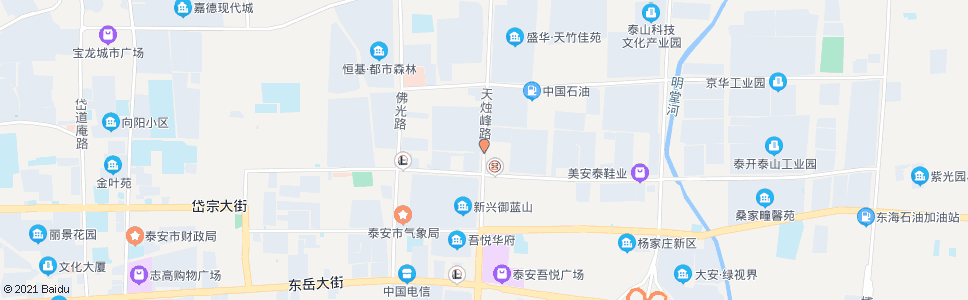 泰安国家级高创中心_公交站地图_泰安公交_妙搜公交查询2024