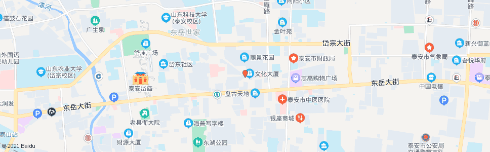 泰安东关_公交站地图_泰安公交_妙搜公交查询2024