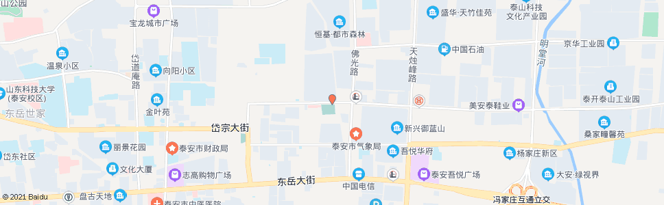 泰安华新小区_公交站地图_泰安公交_妙搜公交查询2024