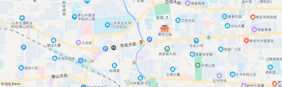 泰安上河桥_公交站地图_泰安公交_妙搜公交查询2024