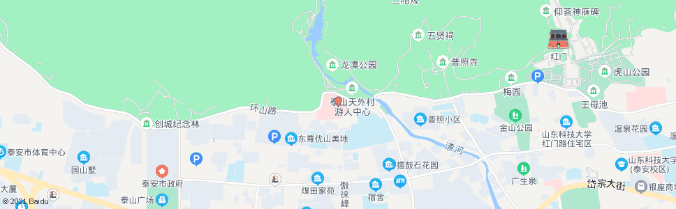 泰安泰山医学院(G104)_公交站地图_泰安公交_妙搜公交查询2024