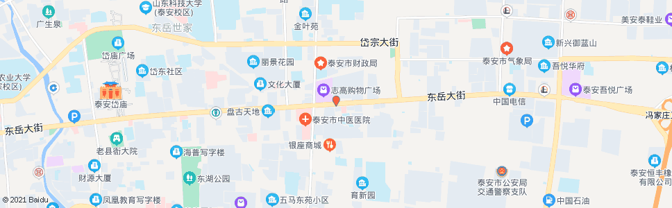 泰安花园小区_公交站地图_泰安公交_妙搜公交查询2024