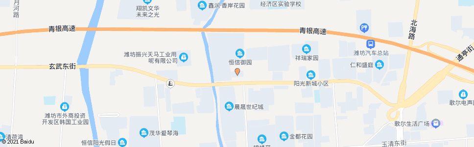 潍坊旧货市场(鸢飞路)_公交站地图_潍坊公交_妙搜公交查询2024