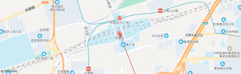 西安北新街_公交站地图_西安公交_妙搜公交查询2024
