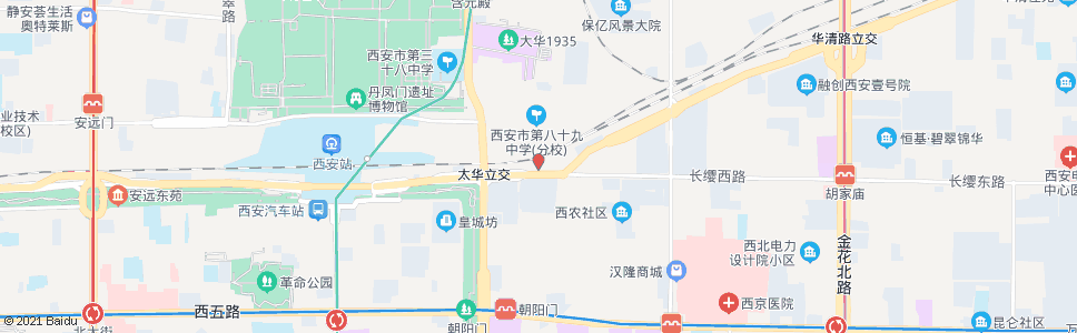 西安三府桥_公交站地图_西安公交_妙搜公交查询2024