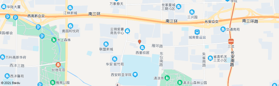 西安西姜村_公交站地图_西安公交_妙搜公交查询2024