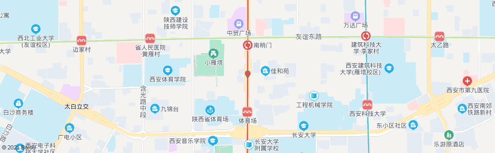 西安草场坡_公交站地图_西安公交_妙搜公交查询2024