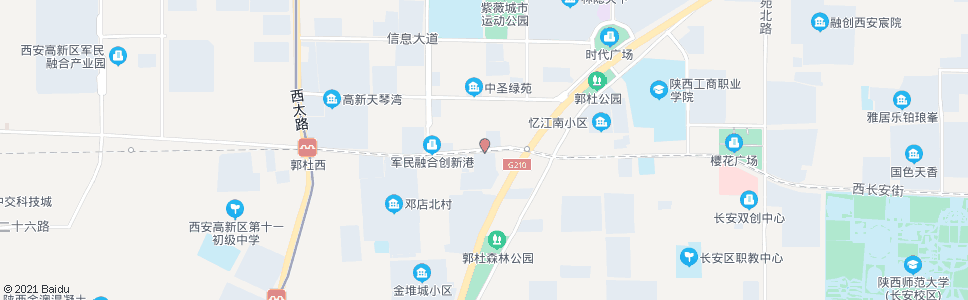 西安郭杜中学_公交站地图_西安公交_妙搜公交查询2024
