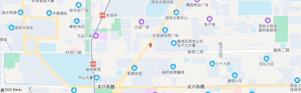 西安市建四公司_公交站地图_西安公交_妙搜公交查询2024