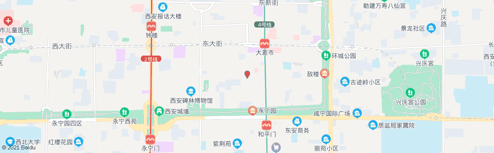 西安八办_公交站地图_西安公交_妙搜公交查询2024