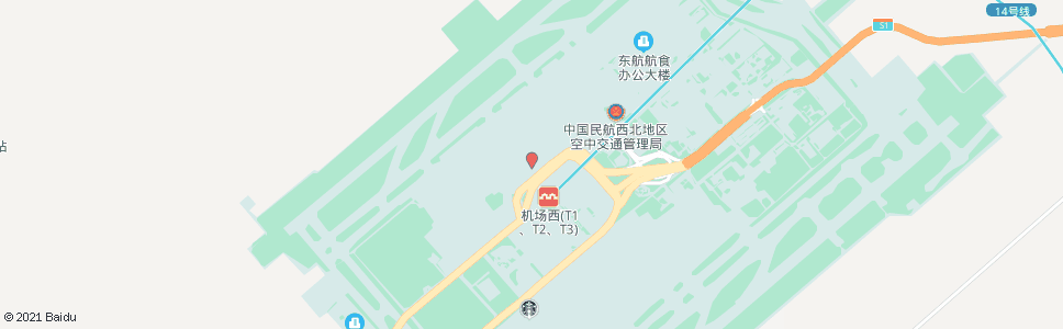 西安T2航站楼_公交站地图_西安公交_妙搜公交查询2024