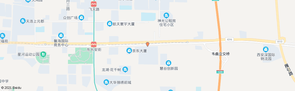 西安航天五0四所_公交站地图_西安公交_妙搜公交查询2024
