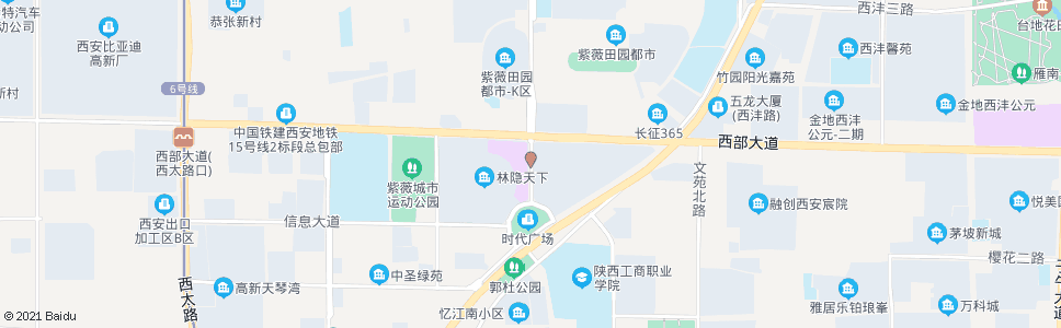 西安博士路_公交站地图_西安公交_妙搜公交查询2024