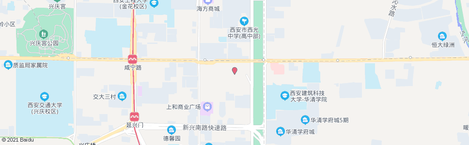 西安一零五街坊_公交站地图_西安公交_妙搜公交查询2024