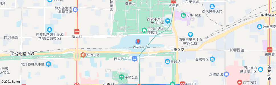 西安大亮_公交站地图_西安公交_妙搜公交查询2024