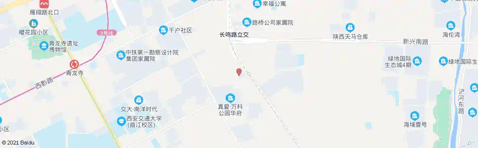 西安等驾坡街道办事处_公交站地图_西安公交_妙搜公交查询2024