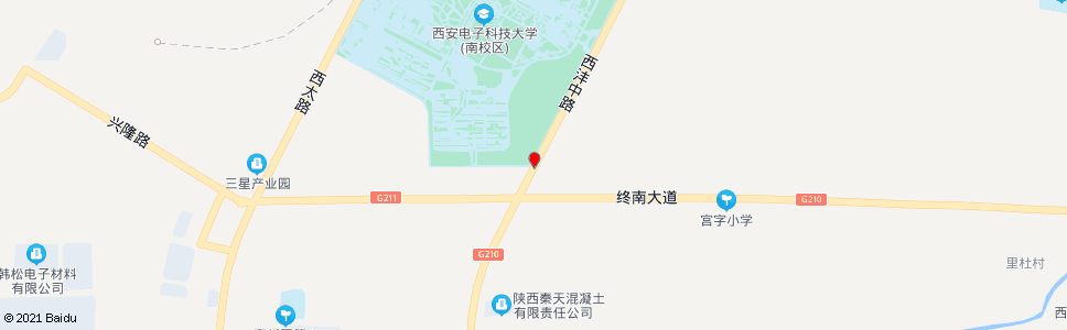 西安堰渡村_公交站地图_西安公交_妙搜公交查询2024