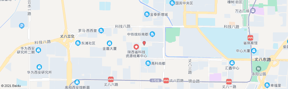 西安高新五小_公交站地图_西安公交_妙搜公交查询2024