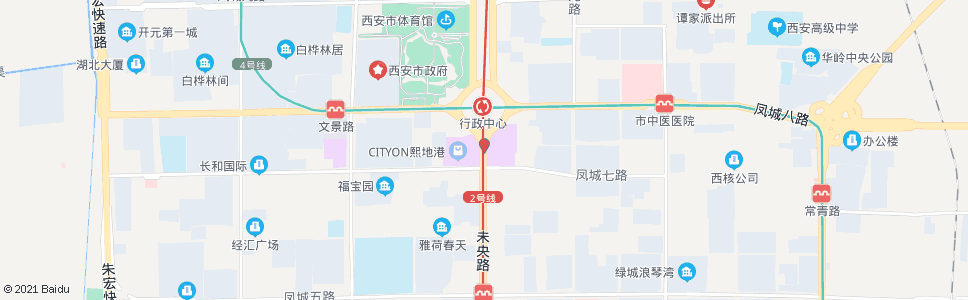 西安张家堡_公交站地图_西安公交_妙搜公交查询2024