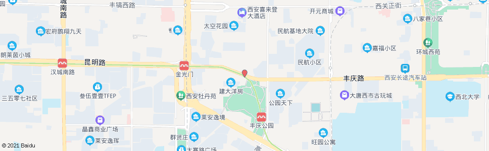 西安丰庆路西段_公交站地图_西安公交_妙搜公交查询2024