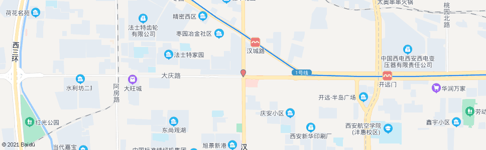 西安汉城北路_公交站地图_西安公交_妙搜公交查询2024