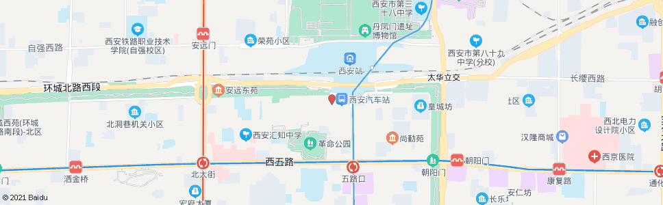 西安西门_公交站地图_西安公交_妙搜公交查询2024