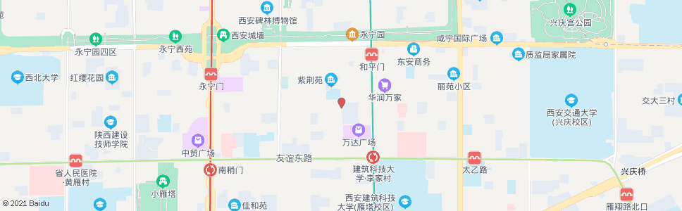 西安长胜街中段_公交站地图_西安公交_妙搜公交查询2024