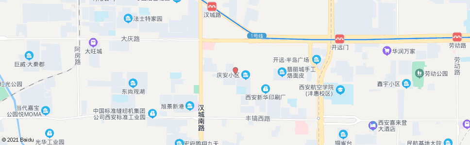 西安二十四街坊_公交站地图_西安公交_妙搜公交查询2024