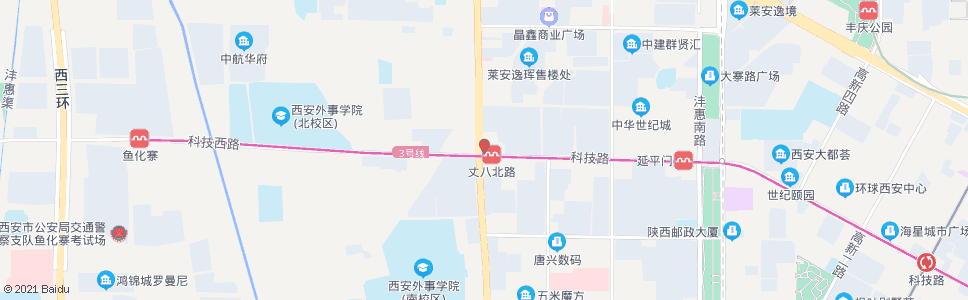 西安科技路西口_公交站地图_西安公交_妙搜公交查询2024