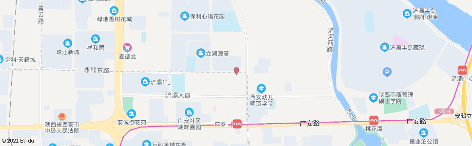 西安广大门村西_公交站地图_西安公交_妙搜公交查询2024