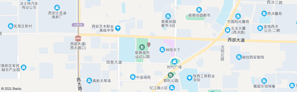 西安创业大道_公交站地图_西安公交_妙搜公交查询2024