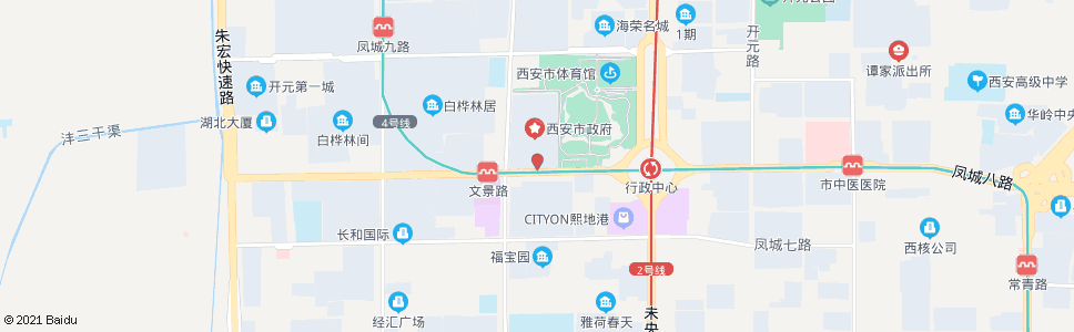 西安渭城中学_公交站地图_西安公交_妙搜公交查询2024