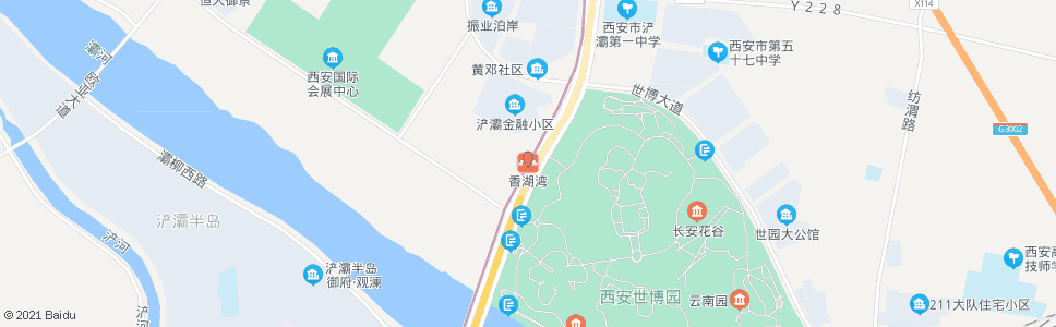 西安香湖湾站_公交站地图_西安公交_妙搜公交查询2024