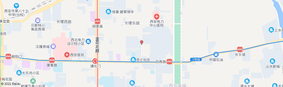 西安公园北路中段_公交站地图_西安公交_妙搜公交查询2024