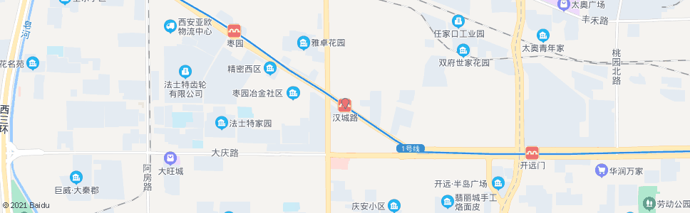 西安汉城路站_公交站地图_西安公交_妙搜公交查询2024
