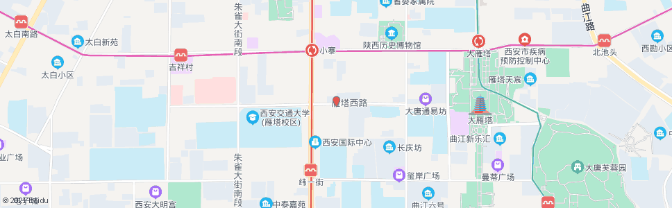 西安雁塔西路_公交站地图_西安公交_妙搜公交查询2024
