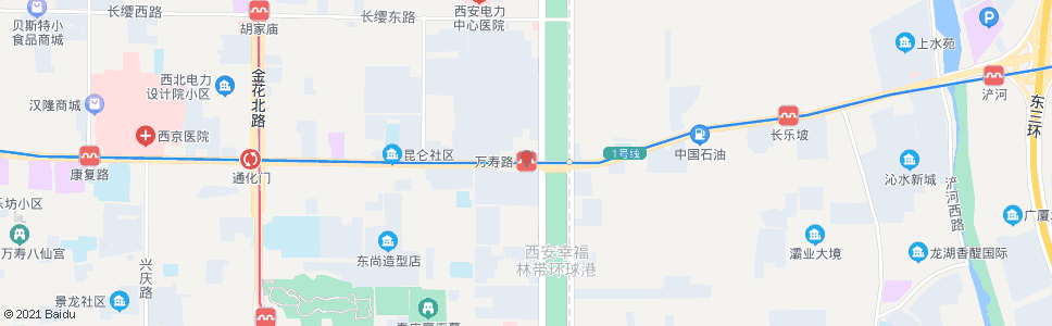 西安万寿路站_公交站地图_西安公交_妙搜公交查询2024