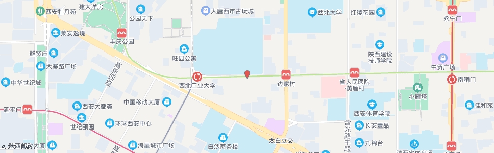 西安西工大_公交站地图_西安公交_妙搜公交查询2024