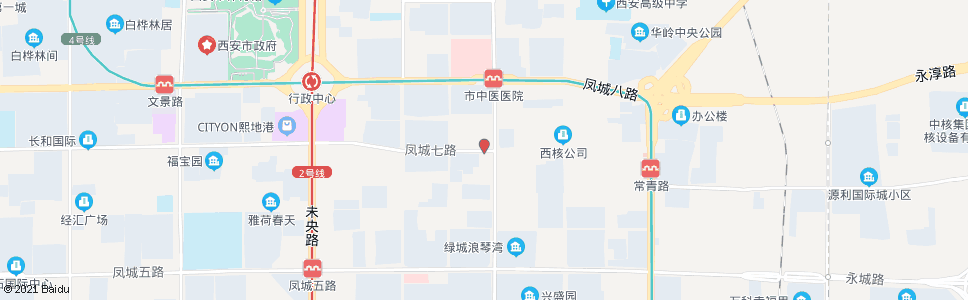 西安凤城七路_公交站地图_西安公交_妙搜公交查询2024
