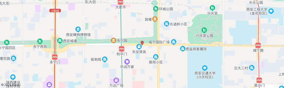 西安陕报社_公交站地图_西安公交_妙搜公交查询2024